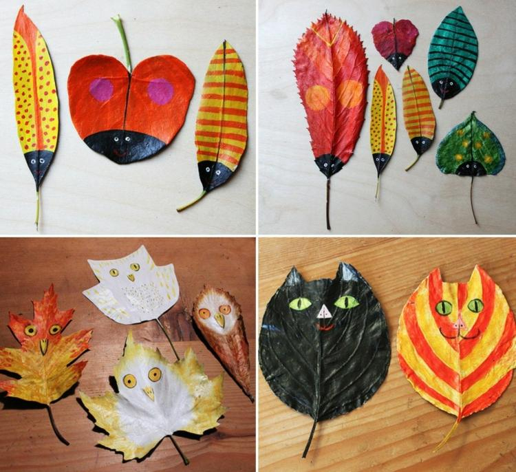 Mit Blättern Im Herbst Basteln - Witzige Ideen Für Die Kinder bestimmt für Basteln Mit Kindern Herbst