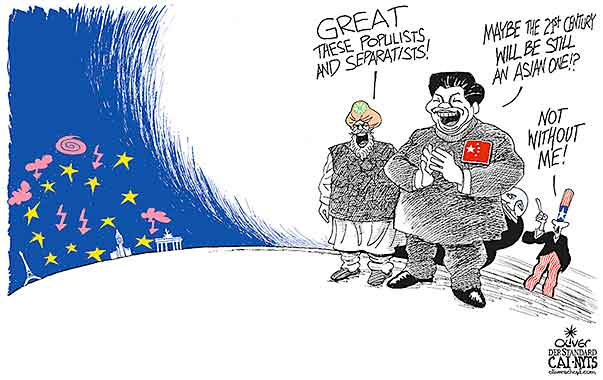 Oliver Schopf Editorial Cartoons: Ready For Globalization: Europe Vs mit Cartoons About Globalization
