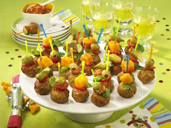 Partyspieße - Feierfreudige Sticks  Lecker  Herzhafte Snacks über Fingerfood Kindergeburtstag Buffet