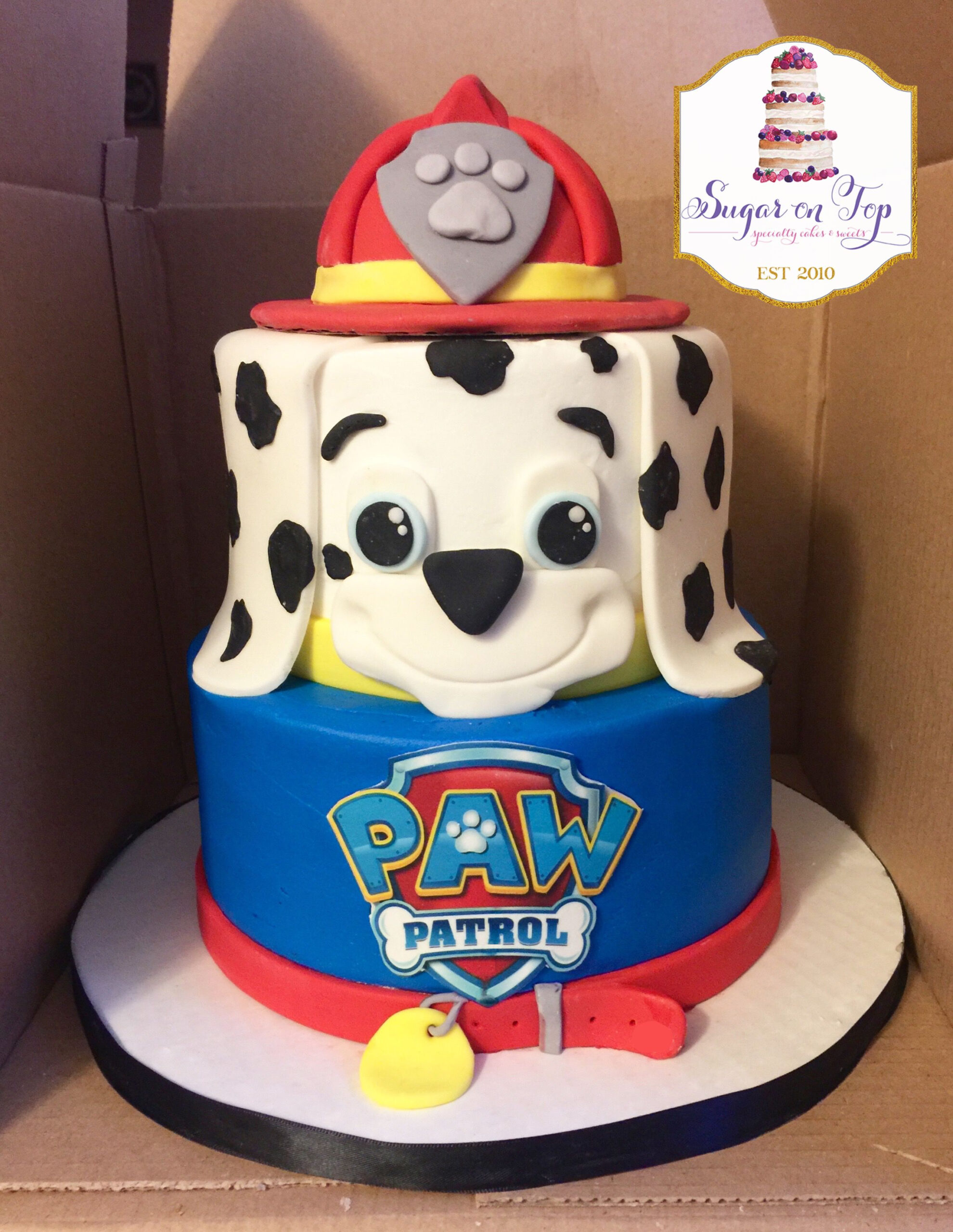 Paw Patrol Marshall Birthday Cake! Facebooksugarontopcakes in Paw Patrol Torte