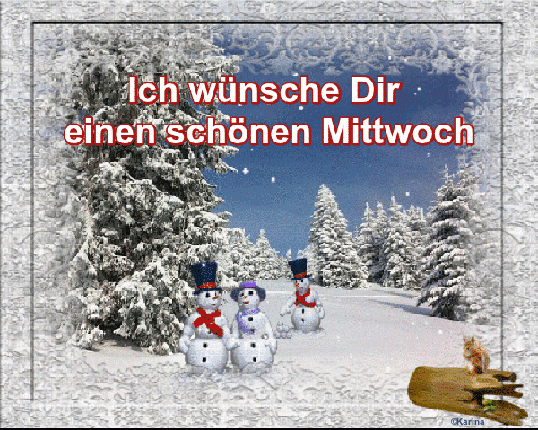 Pin Von Hannelore Habicht Auf Mittwoch  Mittwoch, Bilder Winter, Winter bestimmt für Mittwoch Gif Kostenlos