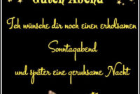 Pin Von Karin Kramer Auf Sonntag  Schönen Sonntag Abend Bilder, Gute mit Sonntags Abend Bilder