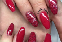 Rote Nägel &amp; Füße Mit Nagellack &amp; Gel  Nageldesign - 2023 für Fingernägel Design 2023