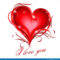 Rotes Herz Mit Ich Liebe Dich Text Vektor Abbildung - Illustration Von innen Herz Ich Liebe Dich