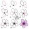&quot;Sakura&quot; Bullet Journal - Bullet Journal - Doodles - Handlettering in Blumen Einfach Malen