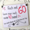 Schild Runder Geburtstag 60 Jahre (Individualisierbar) verwandt mit Zum 60. Geburtstag Frau Lustig