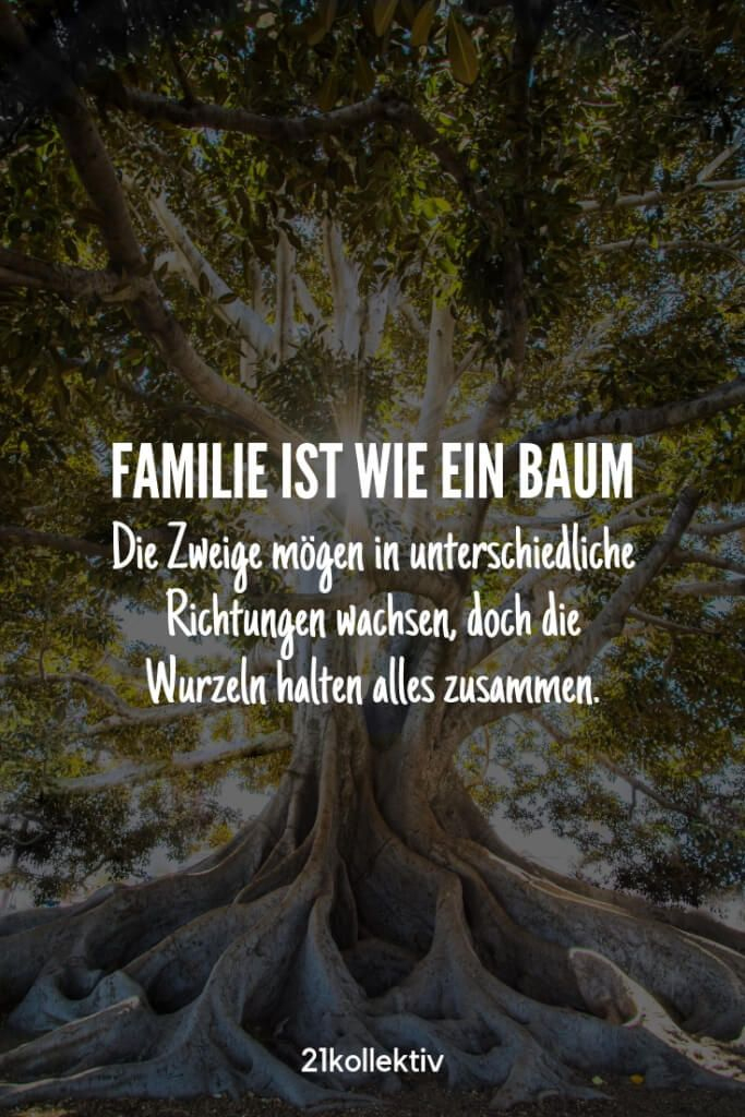 Schöne Sprüche Für Jede Situation  Schöne Sprüche Zitate, Baum-Zitate für Familie Ist Wie Ein Baum