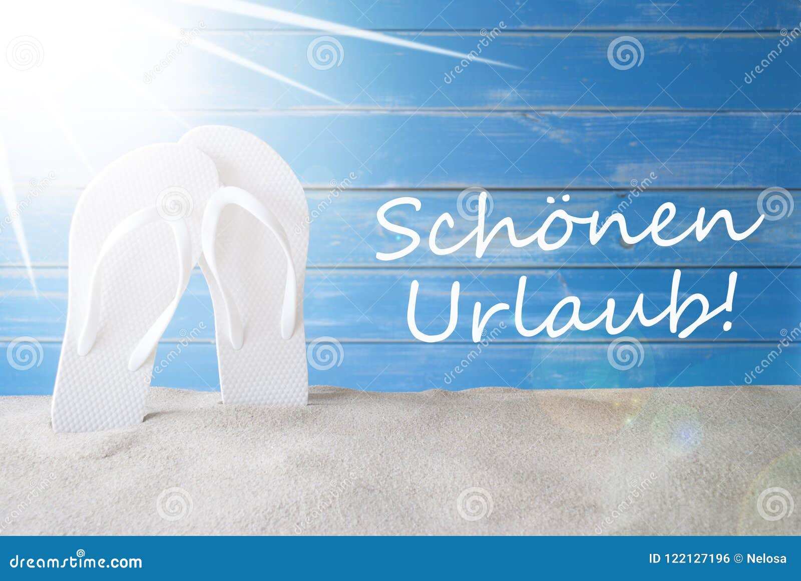 Sunny Summer Background, Schoenen Urlaub Means Happy Holidays Stock in Whatsapp Schönen Urlaub