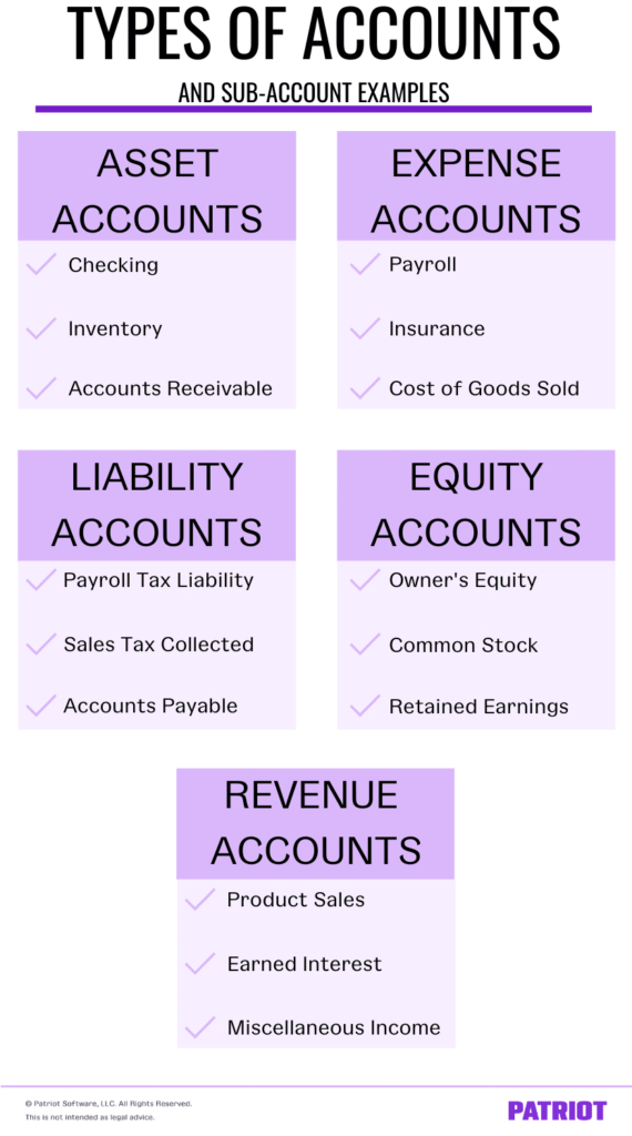 Types Of Accounts In Accounting  Assets, Expenses, Liabilities, &amp; More für Privat Account Namen