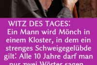 Witz Des Tages: Mann Geht In Ein Schweigekloster  Witz Des Tages mit Lustiges Bild Zum Totlachen