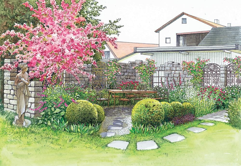 Zwei Ideen Für Schöne Gartenecken  Gartenecke, Gartengestaltung, Garten bestimmt für Tote Ecke Im Garten Gestalten