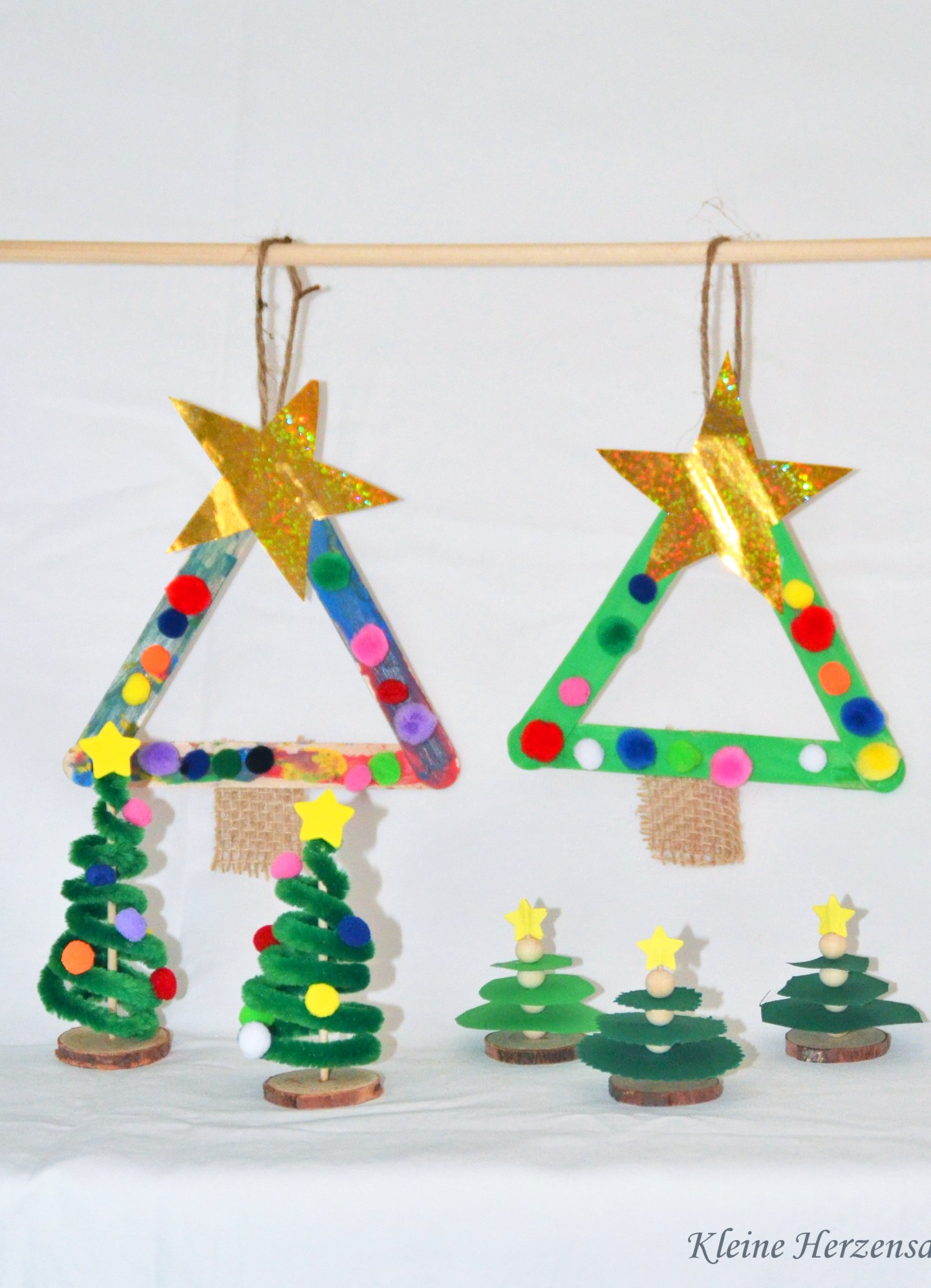 Weihnachtsbasteln mit Kindern - 38 einfache Ideen — Mama Kreativ