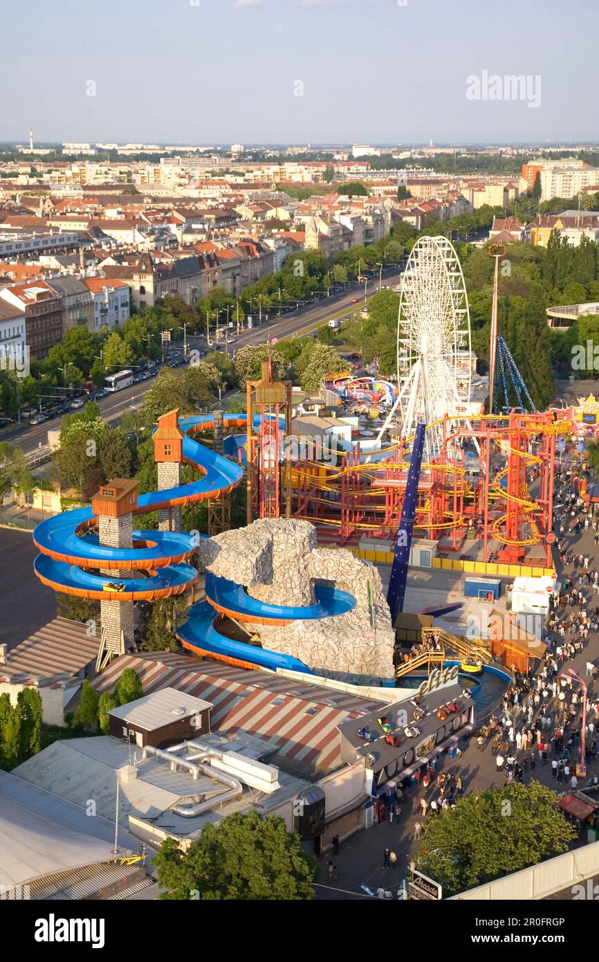Vienna Austria Prater view from Big Wheel Stock Photo - Alamy