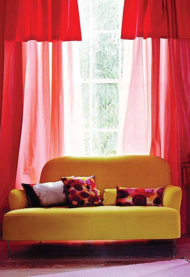40 best Red Curtains images on Pinterest | Living room ideas