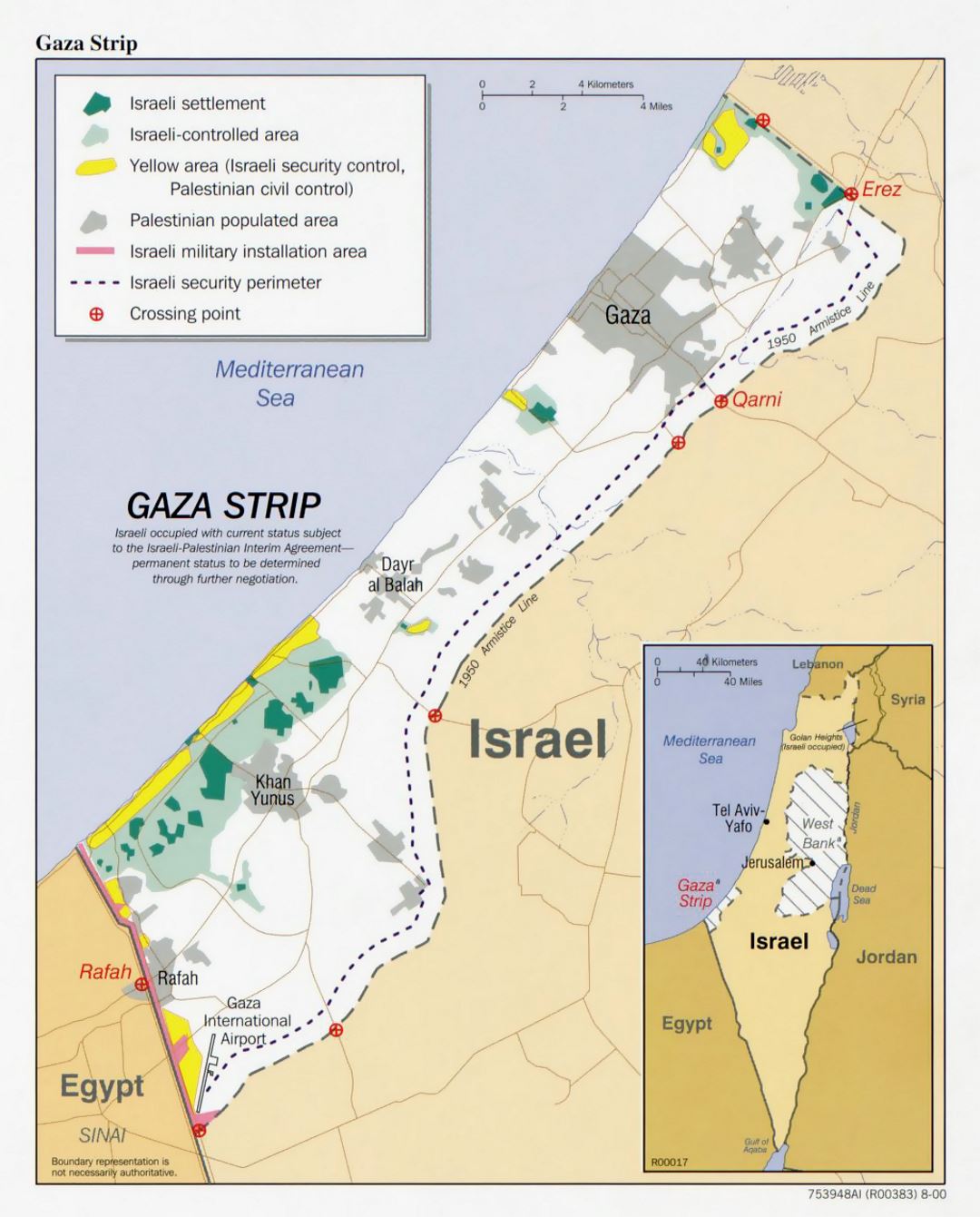Gaza Strip Map