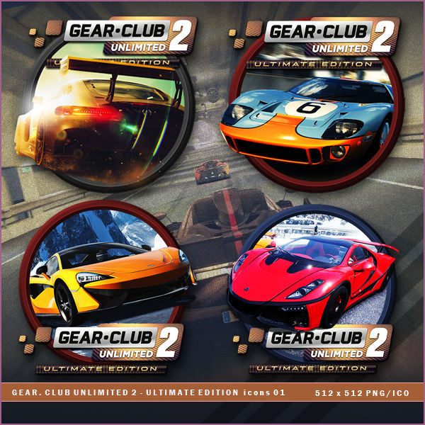 Gear.Club Unlimited 2 - Ultimate Edition icons by BrokenNoah on DeviantArt