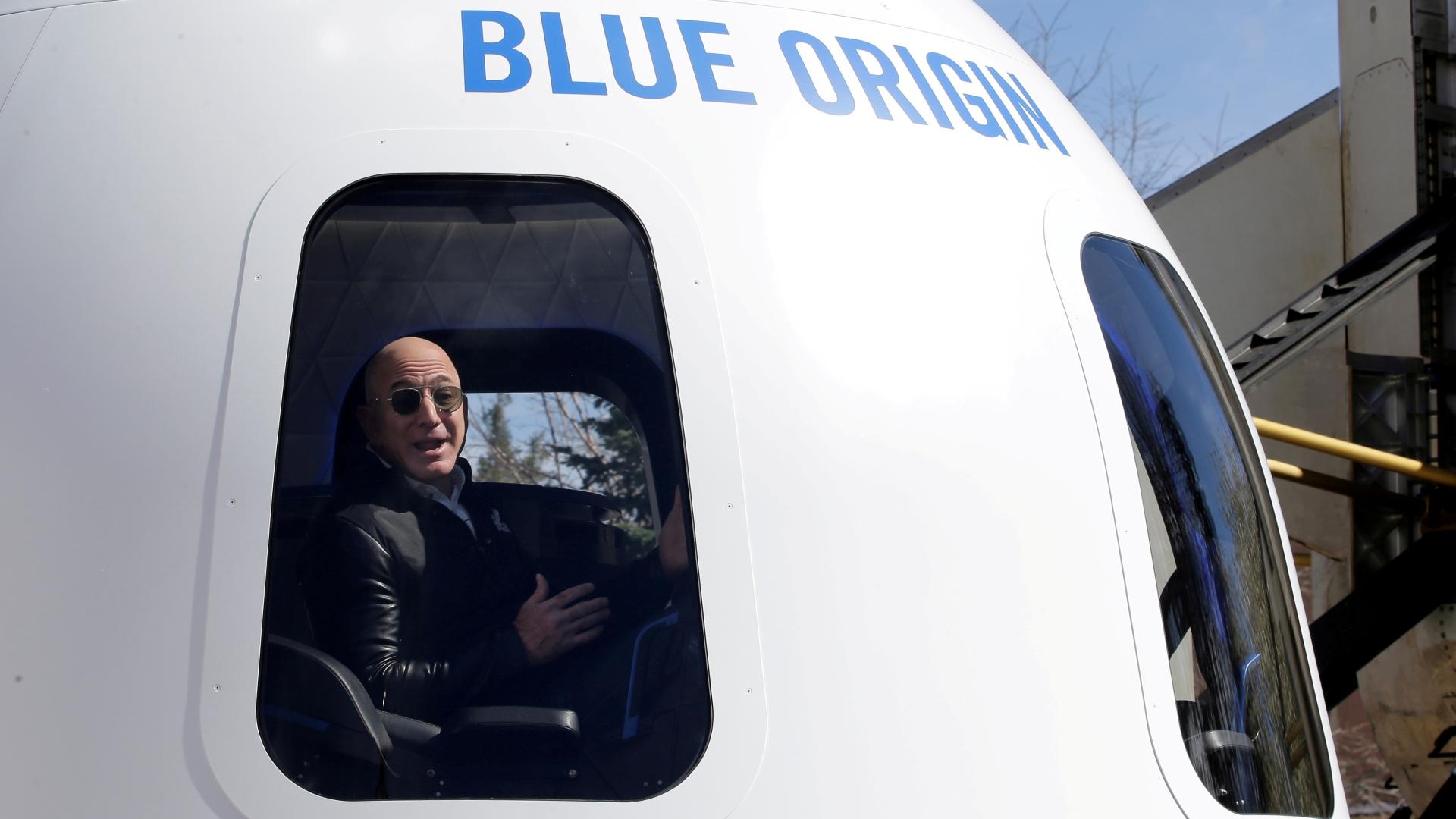 Amazon's Jeff Bezos to go to space on Blue Origin flight - CGTN