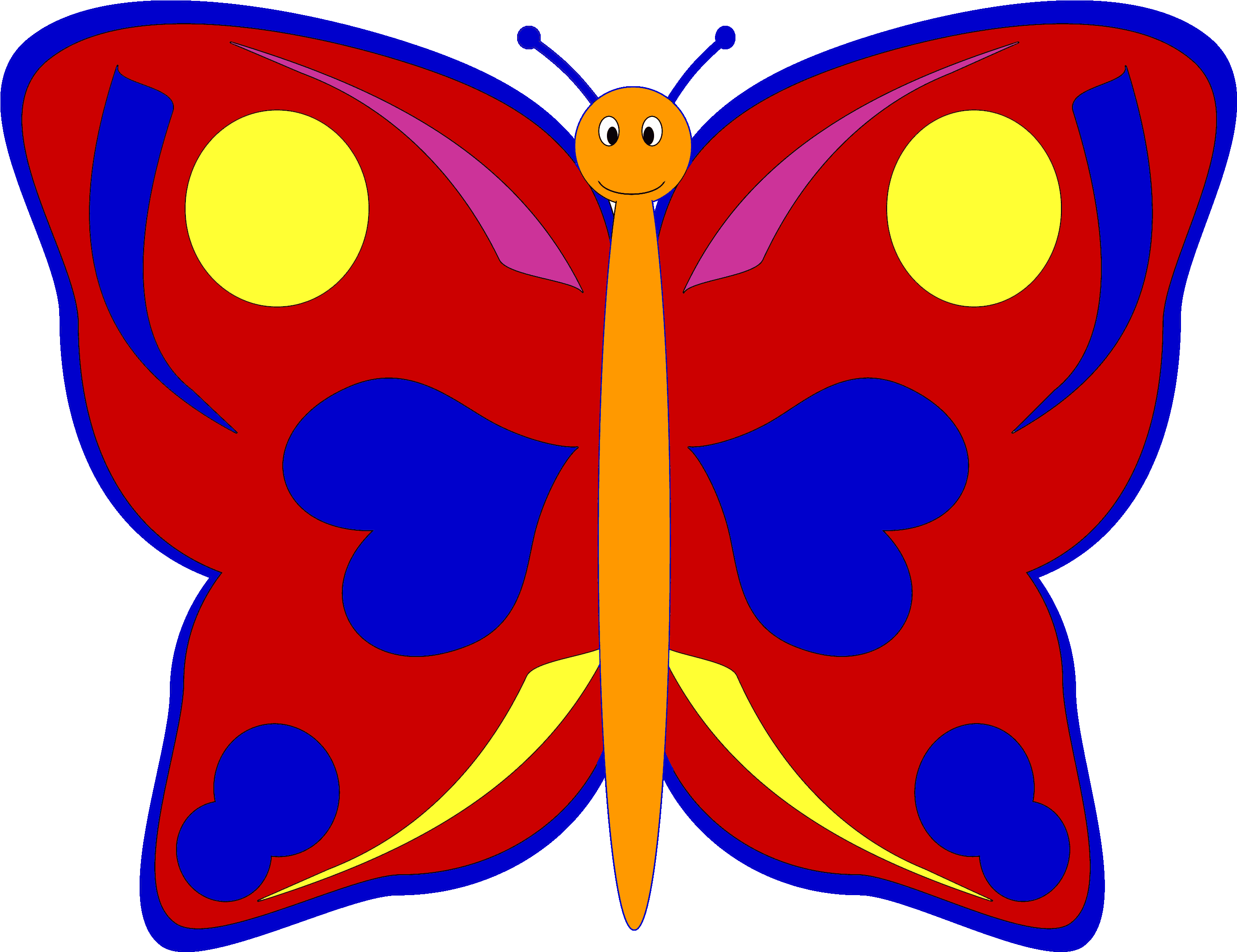 Bunte Schmetterlingsmotive Ausdrucken - Bunte Schmetterlinge Zum