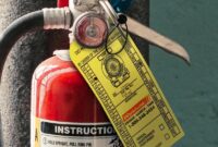 fire extinguisher name plate