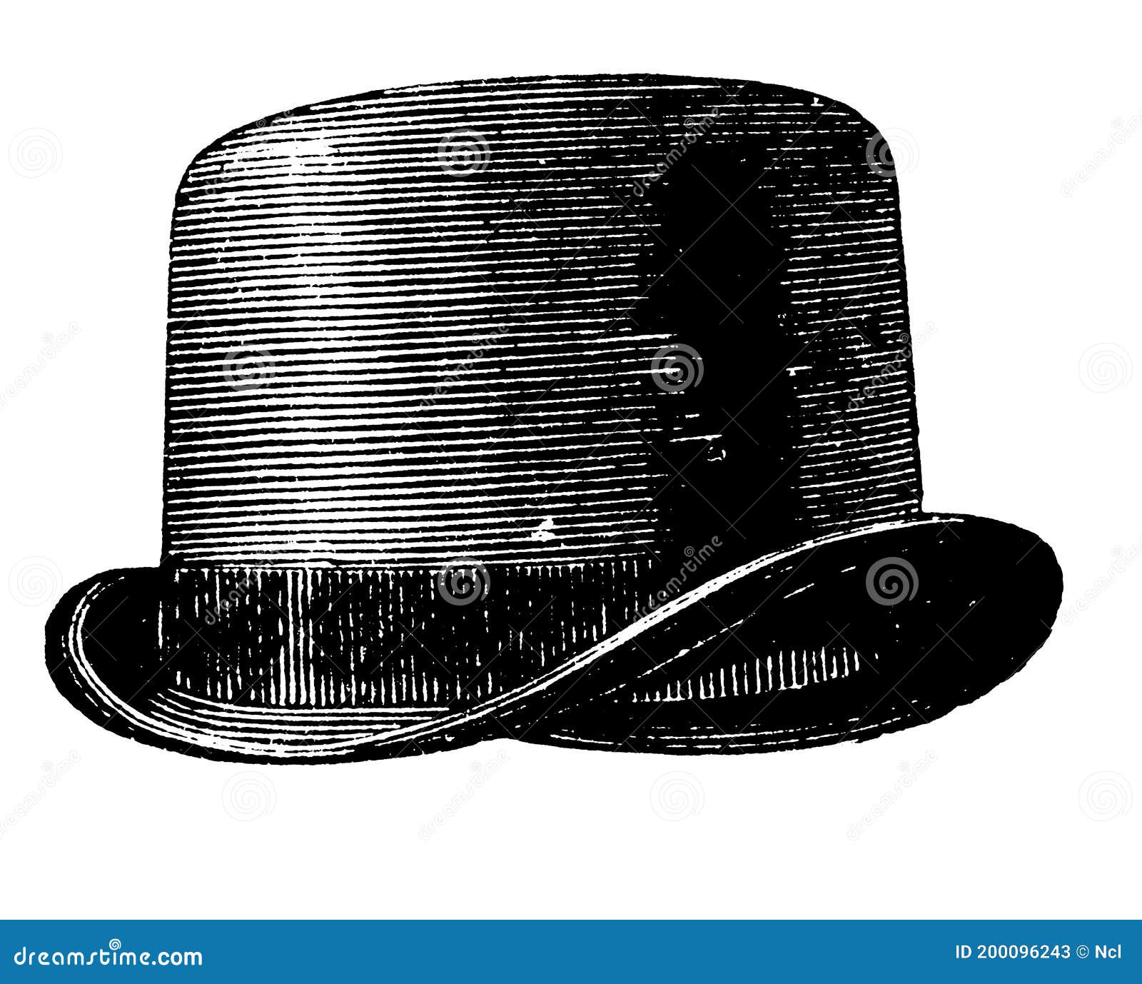Trilby Hat | Antique Design Illustrations Stock Illustration
