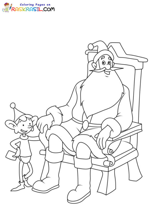Ausmalbilder Weihnachtsmann und Co. KG | Kostenlos Ausdrucken