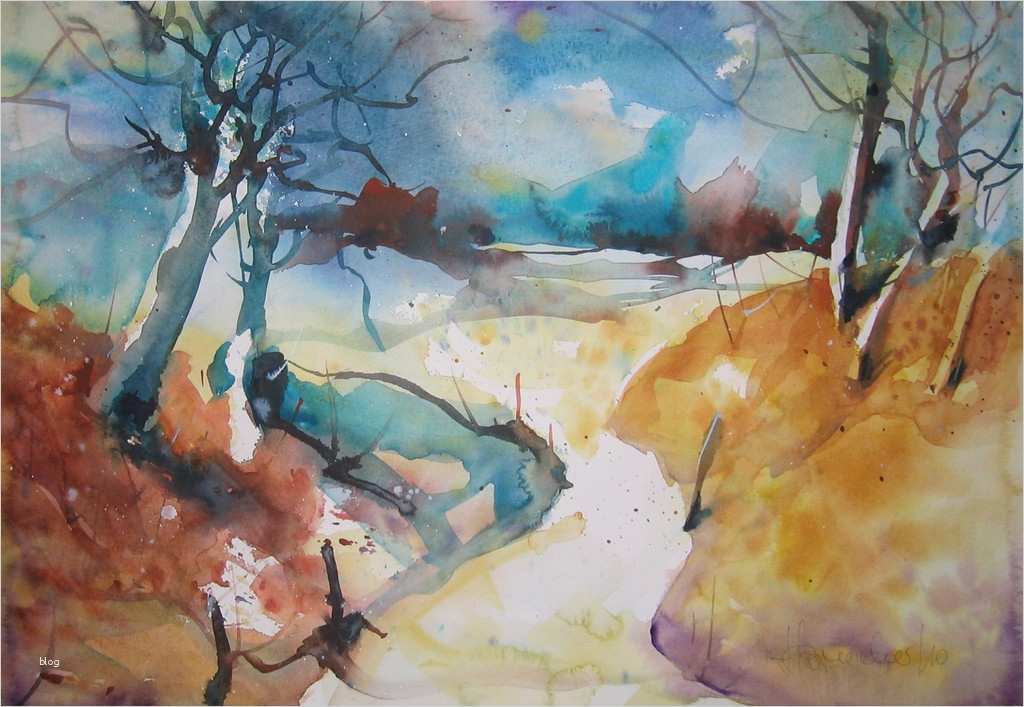 Aquarellmalerei Landschaften Vorlagen Wunderbar Bild Natur