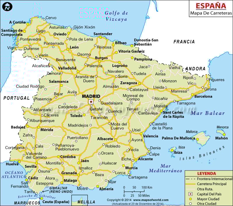 Mapa Sur De Francia Y Norte De España