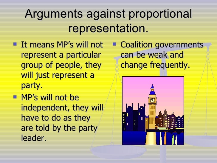 Proportional Representation & Constituencies