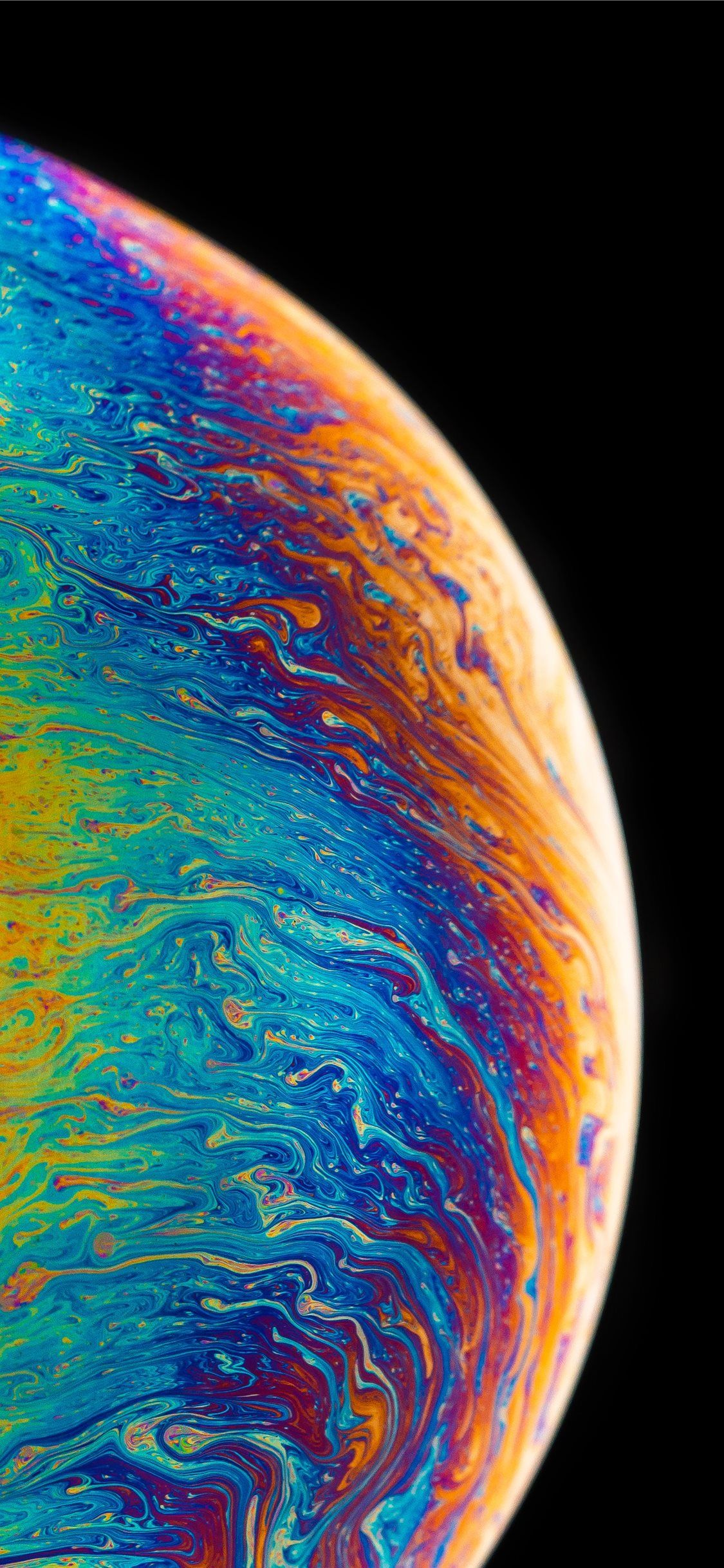 multicolored planet fluid painting #space #Outer-space #abstract #