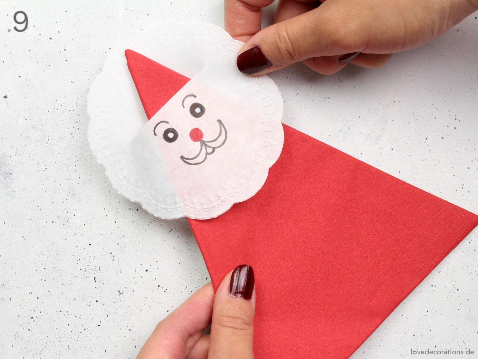 DIY Weihnachtsmann Servietten | Create yourself a merry little