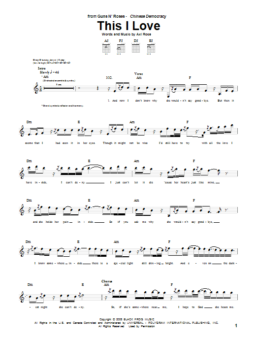 This I Love | Sheet Music Direct