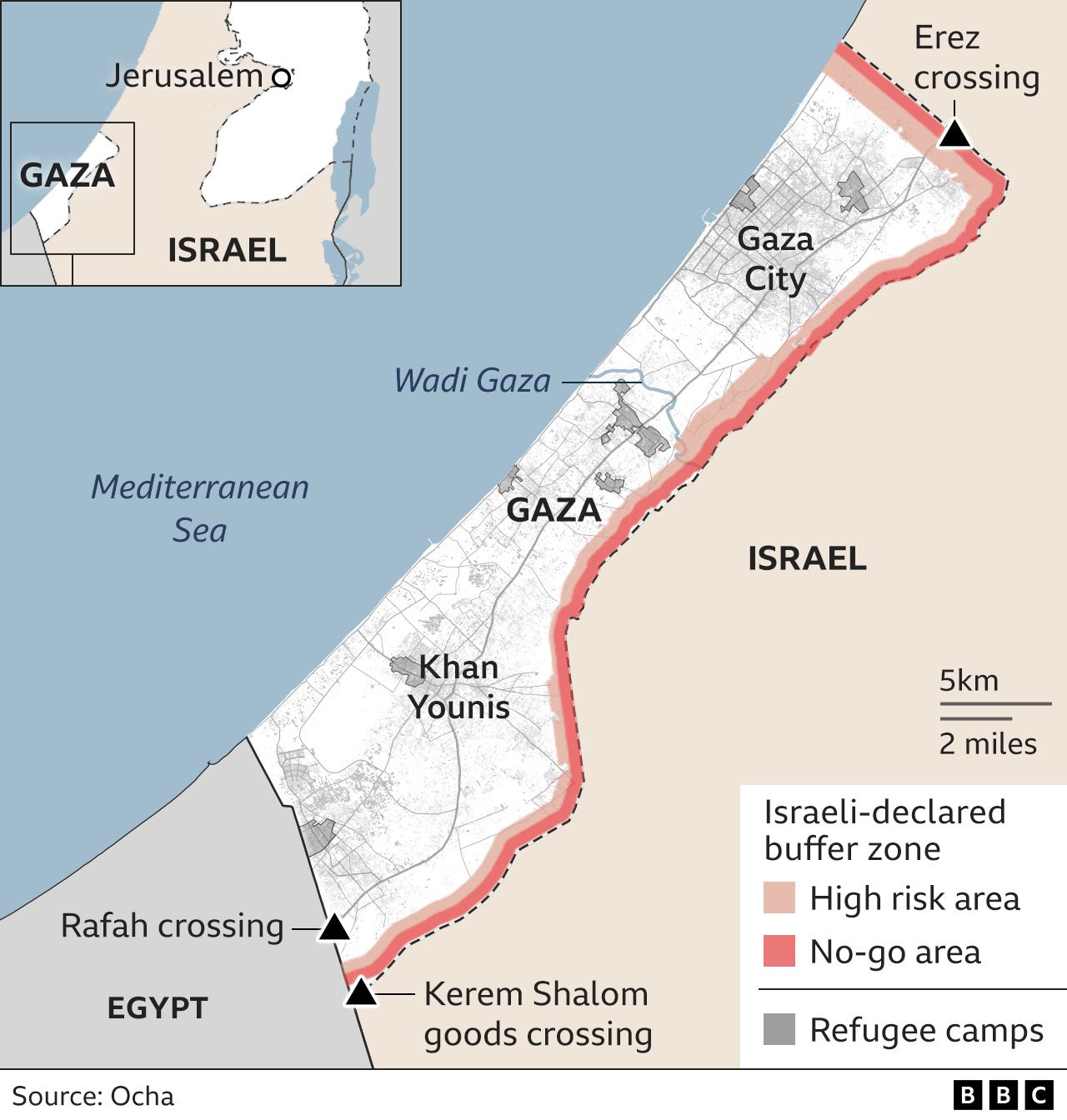 [Politics] Gaza Strip in maps: How life has changed in two months