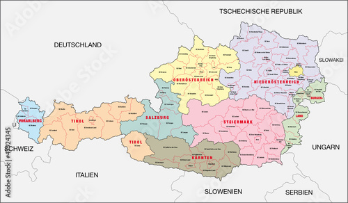 "Österreich, Bundesland, Bezirk" Stockfotos und lizenzfreie Vektoren
