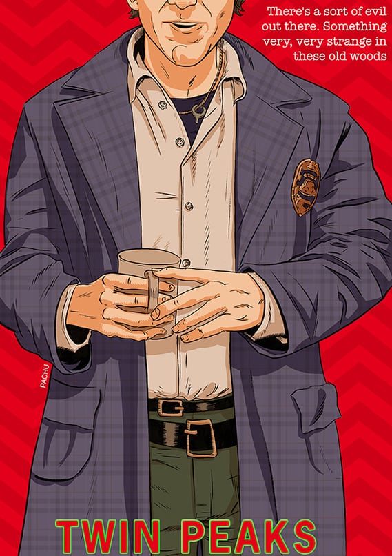 25 Twin Peaks Character Portraits By Pachu M. Torres