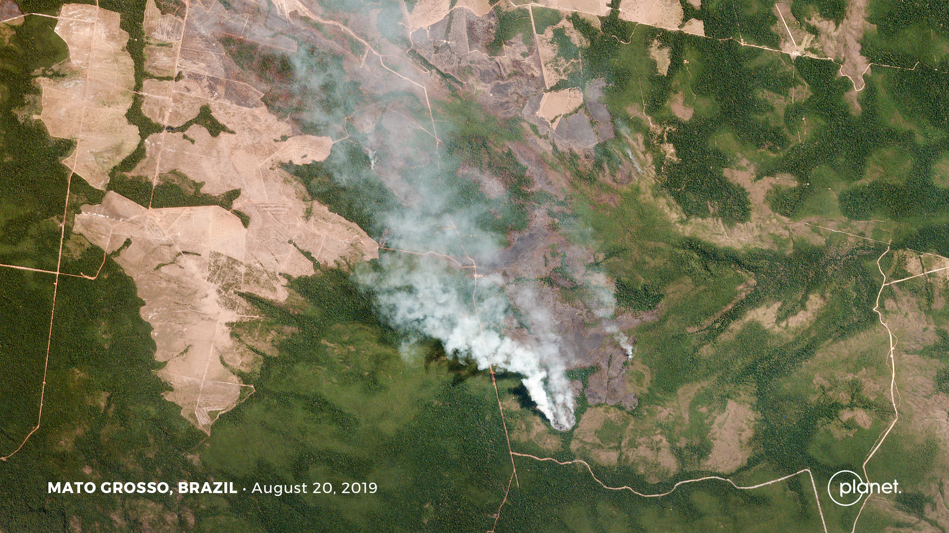 Satellite images from Planet reveal devastating Amazon fires in near