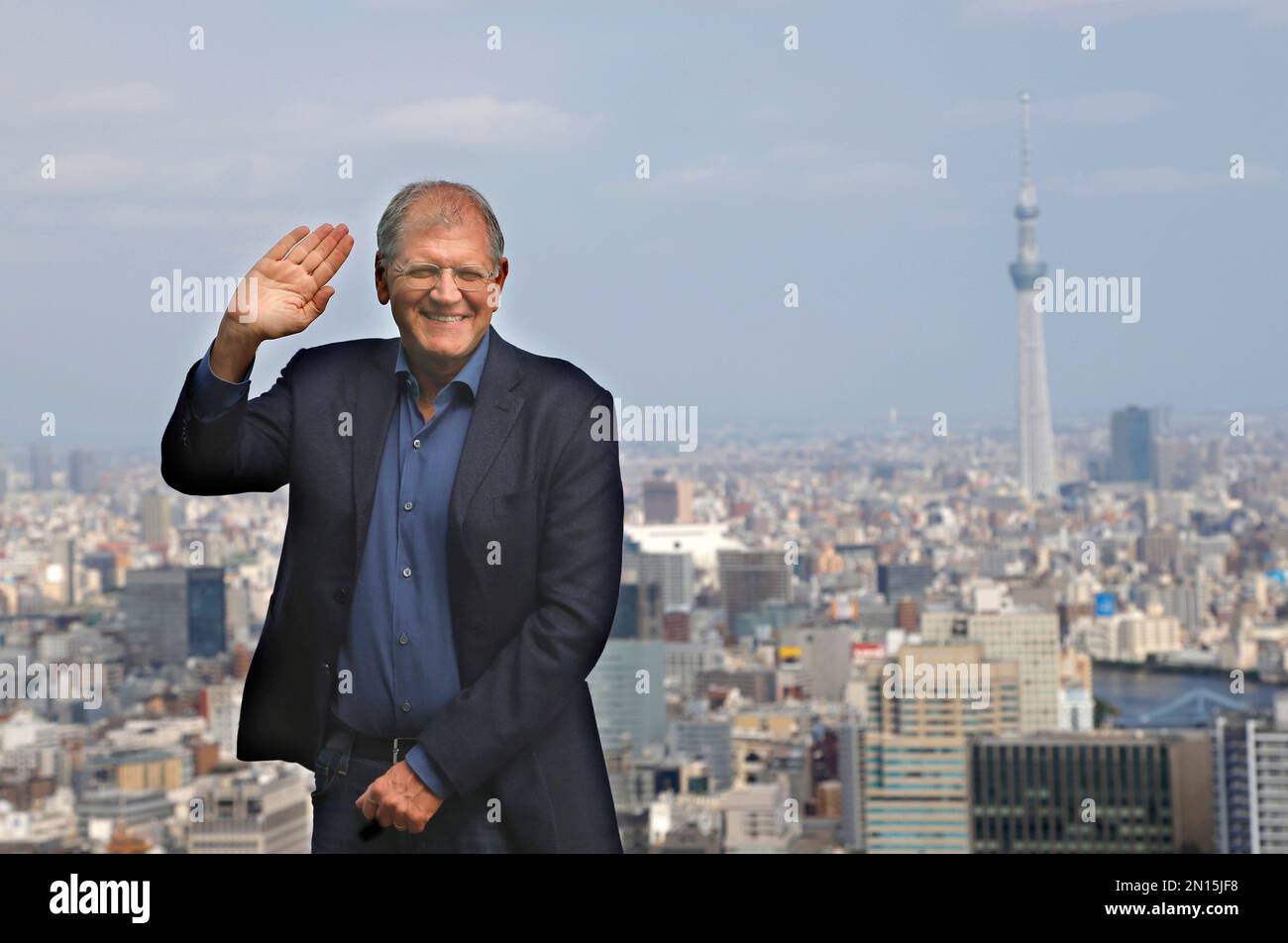 U.S. film director Robert Zemeckis poses for photographers after a