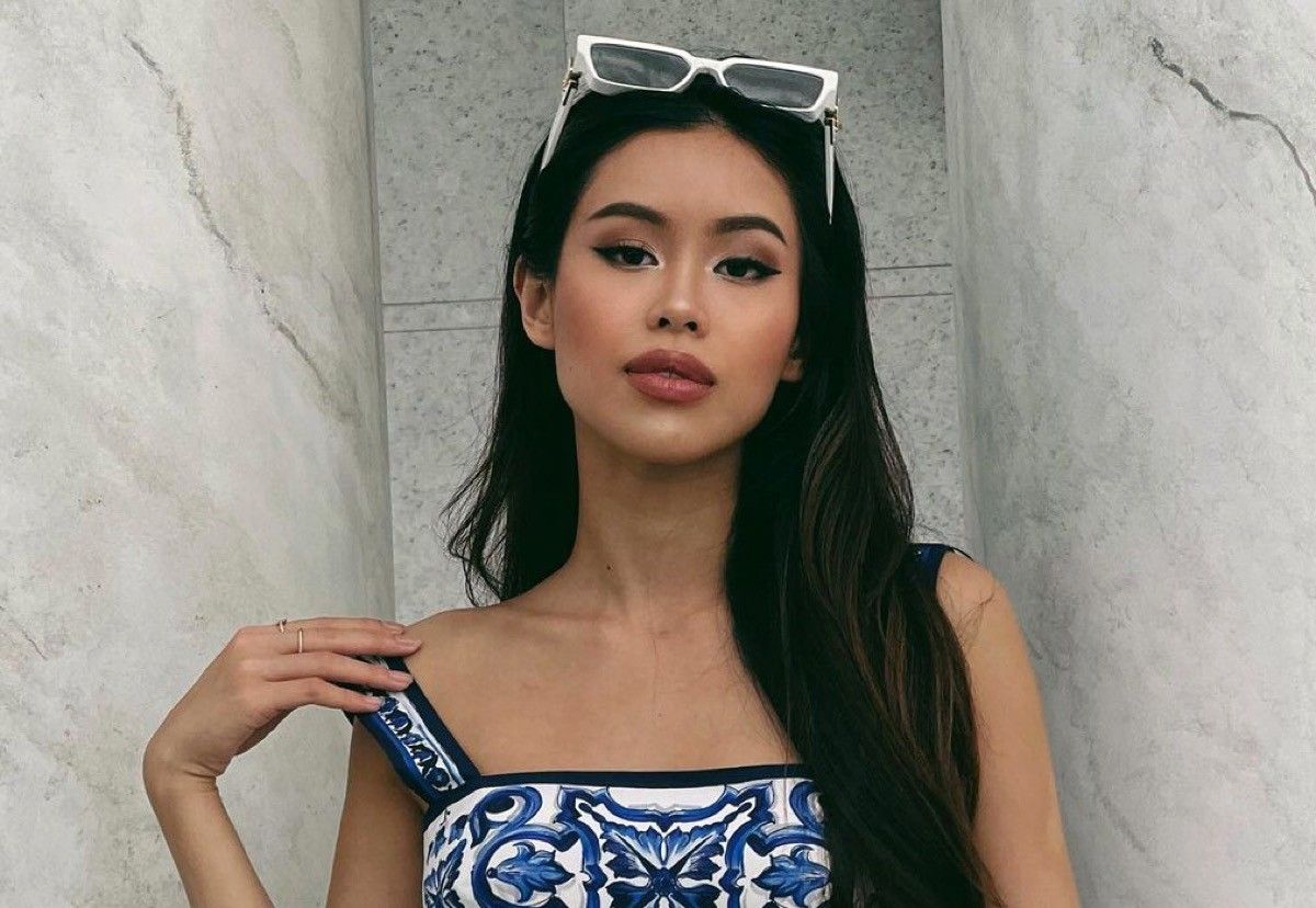 Tiên Nguyễn in Bathing Suit is at "the Beach Today" — Celebwell