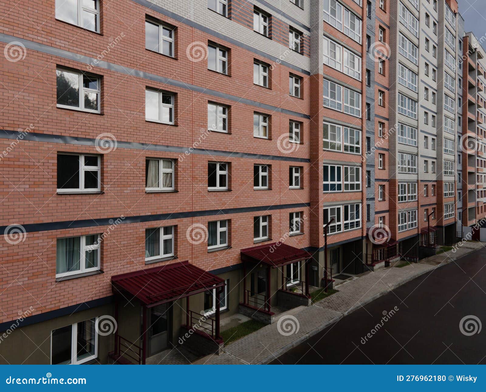 Exterior of Residential Buildings in City Stock Photo - Image of