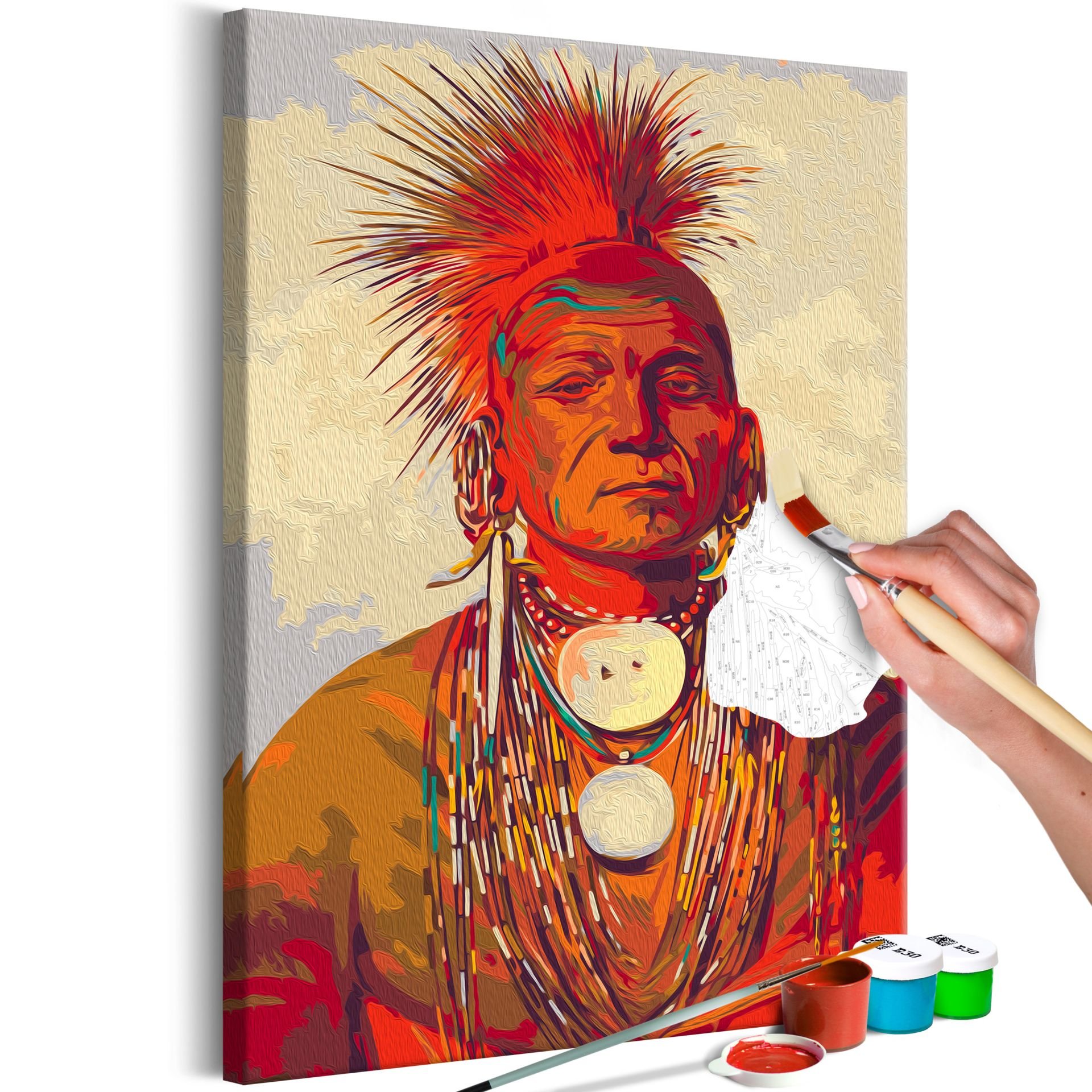 Malen nach Zahlen 'See-non-ty-a, an Iowa Medicine Man' kaufen | KunstLoft
