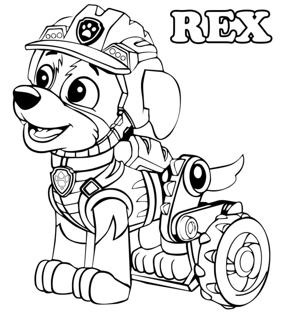 Paw Patrol Ausmalbild Rex