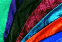 crushed blue velvet fabric