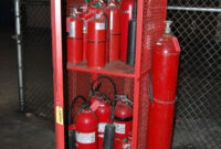 fire extinguisher storage rack