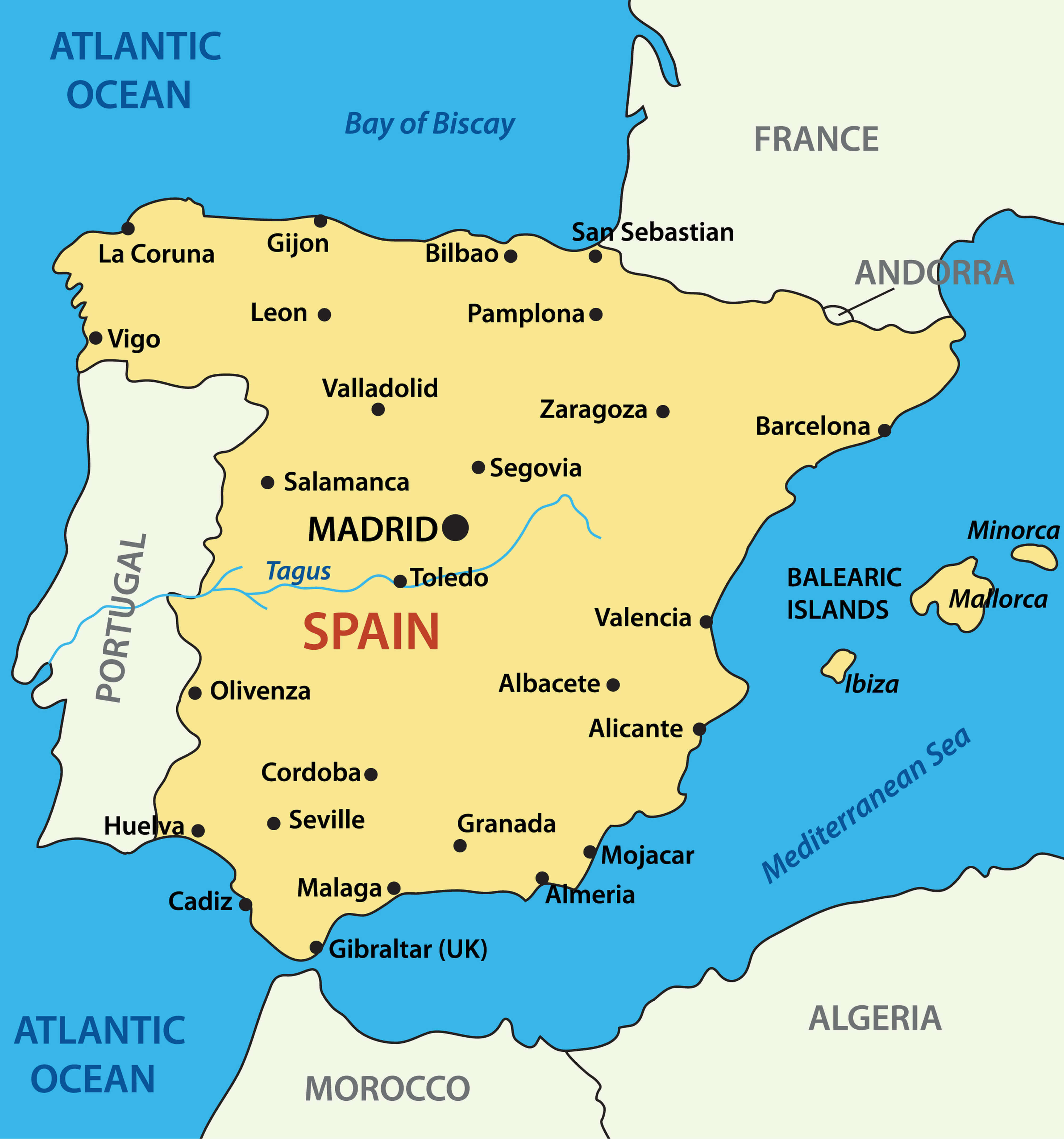 Map Spain