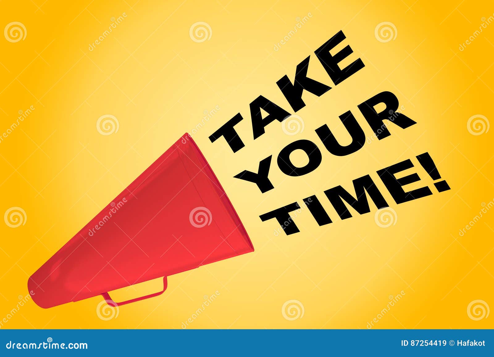 Take your Time! concept stock illustration. Illustration of reminder