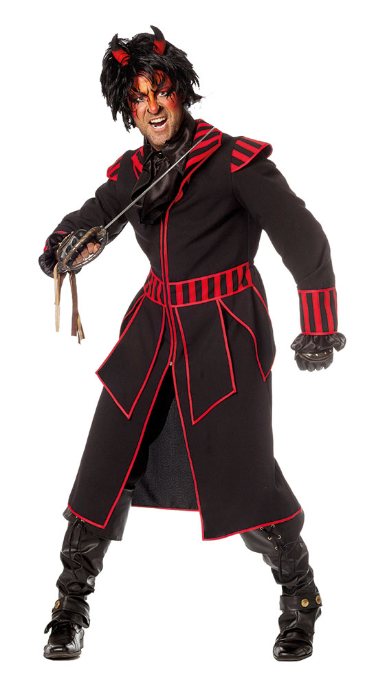  Foto zu Teufel Kostüm Halloween Herren Teufels-Mantel 