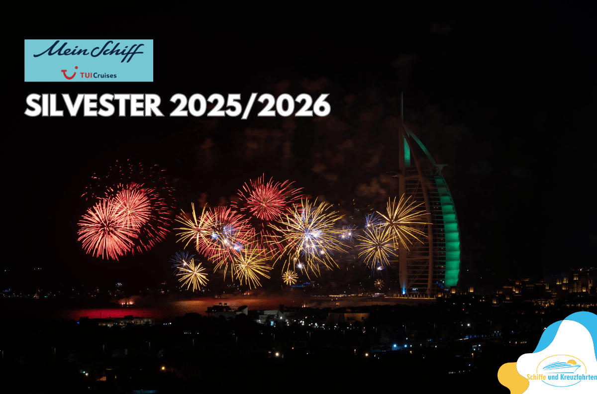  Jahreswechsel 2025/2026 an Bord der Mein Schiff Flotte Illustration 