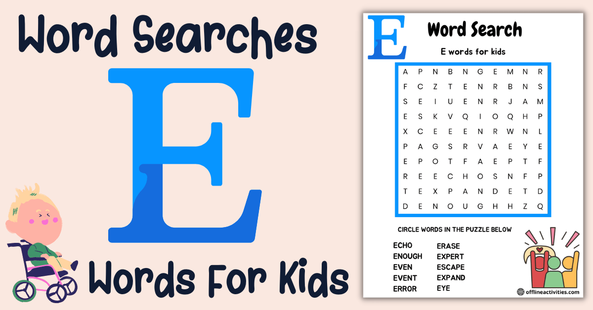  Word Search Find Puzzles For Kids Bildidee 