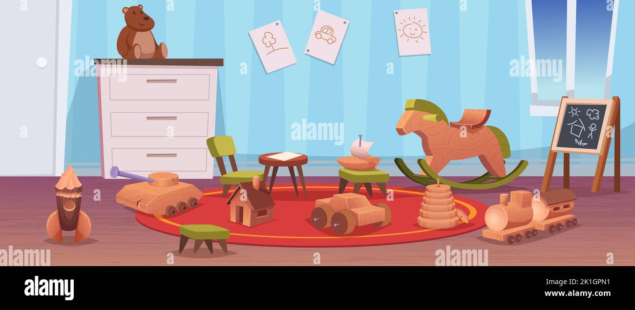  Foto zu Kindergarten room. Playground home interior room for kinds with various 