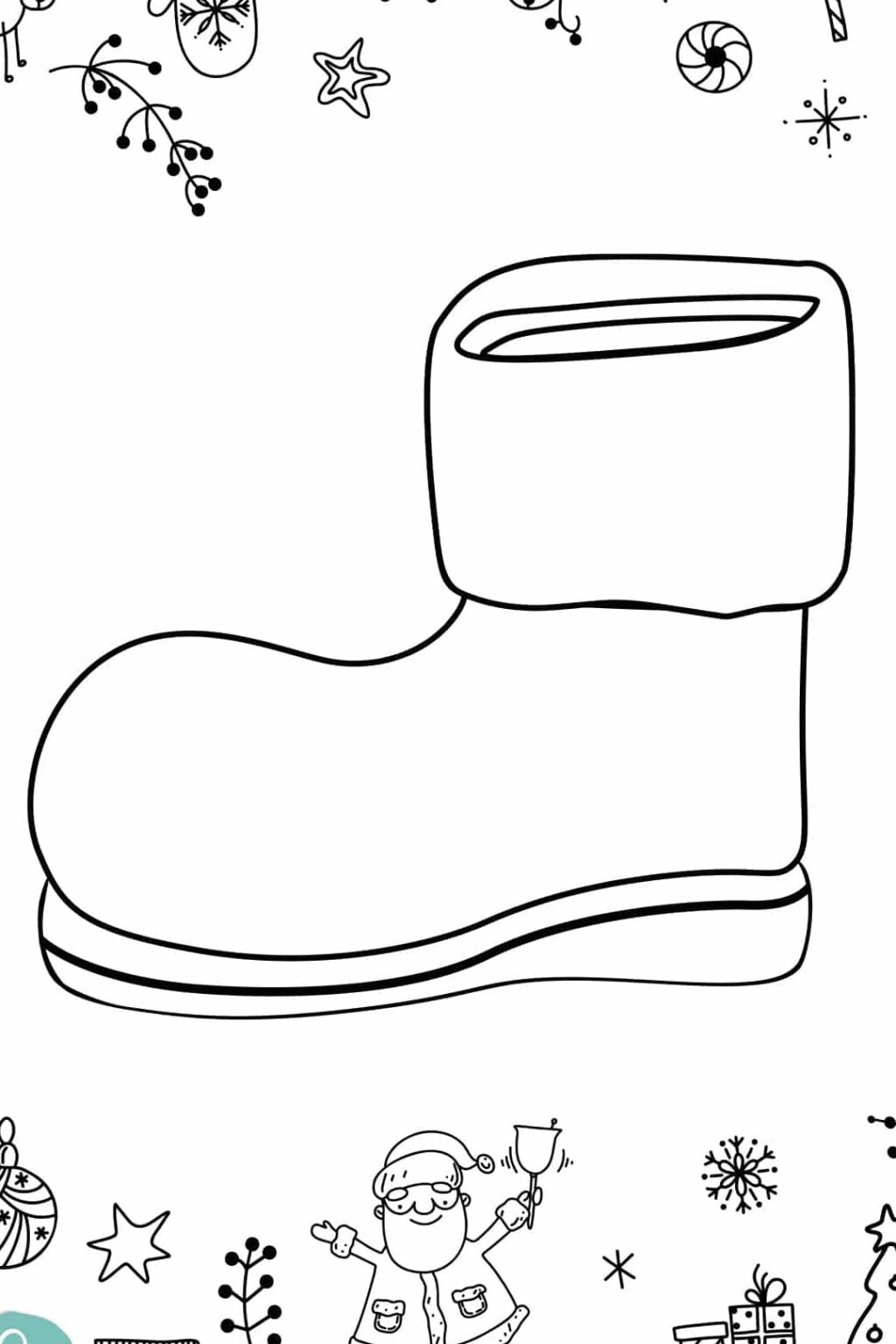  Kostenlose Nikolausstiefel Vorlage zum Ausdrucken herunterladen 