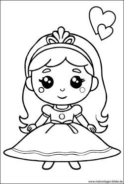  Prinzessin - Malvorlagen & Ausmalbilder zum Ausdrucken 